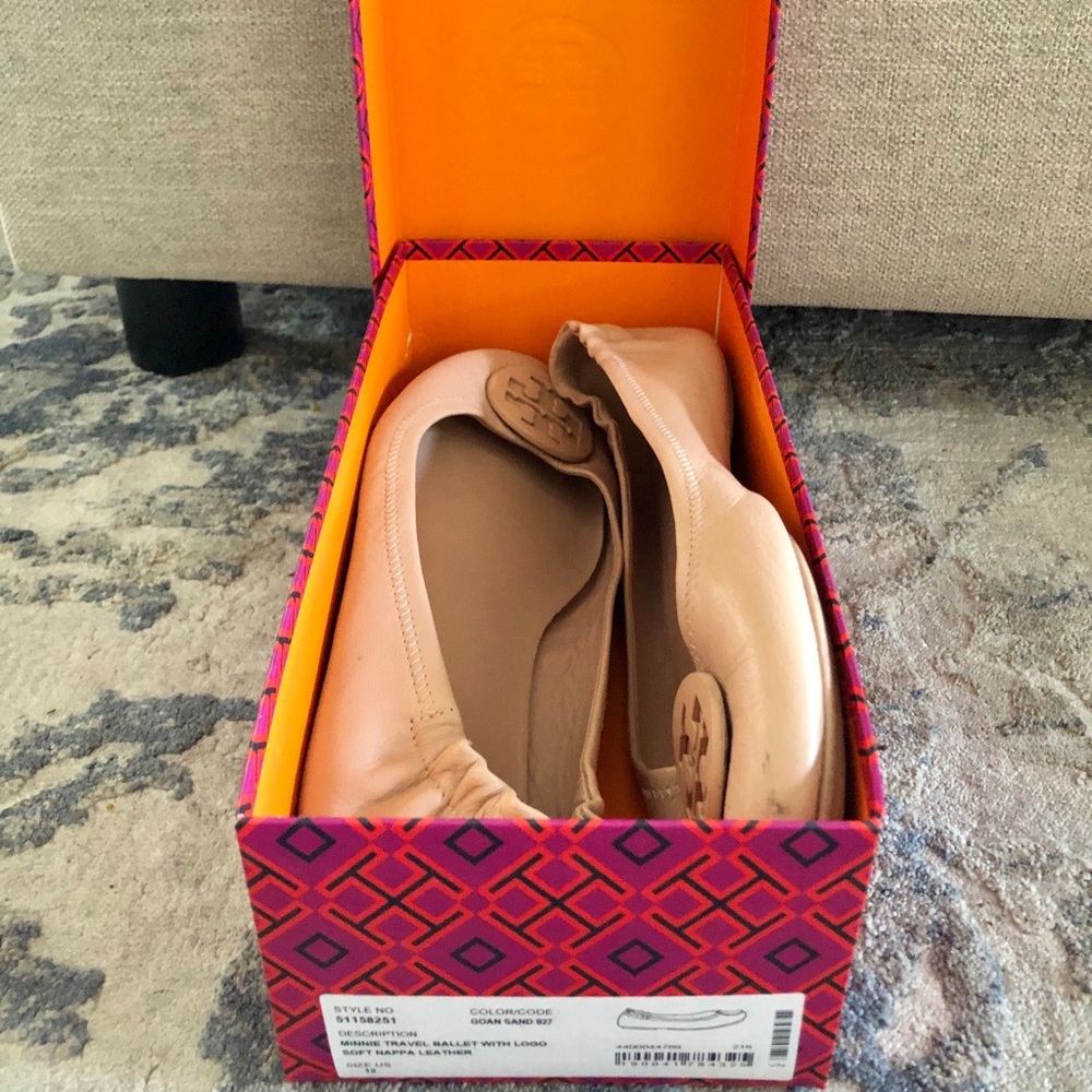 Tory Burch Minnie Travel Ballet with Logo flats